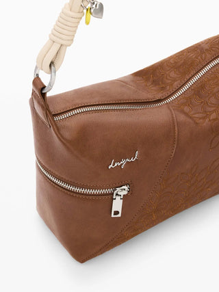 BORSA A SPALLA DONNA - DESIGUAL MARRONE - 26SAXPB6 4