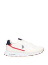 MEN'S SNEAKERS - US POLO ASSN. WHITE-RED - ALDEN001M/6NY1 1
