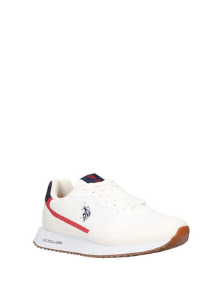 MEN'S SNEAKERS - US POLO ASSN. WHITE-RED - ALDEN001M/6NY1 2