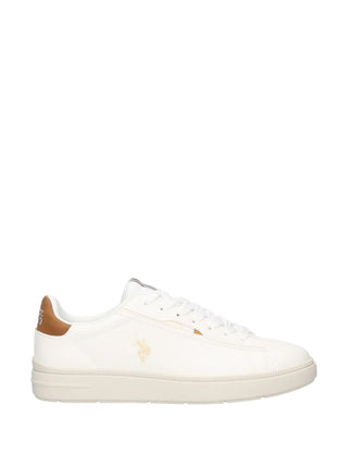 SNEAKERS UOMO - US POLO ASSN. BIANCO-CUOIO - ARIS001M/6YM1
