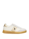WOMEN'S SNEAKERS - US POLO ASSN. WHITE-GOLD - CAMPYW005W/6YC1 1