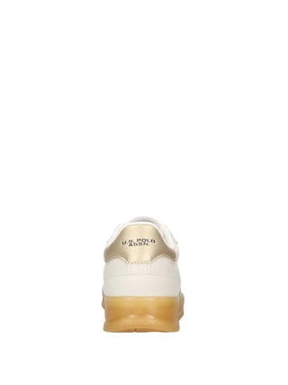 WOMEN'S SNEAKERS - US POLO ASSN. WHITE-GOLD - CAMPYW005W/6YC1 5