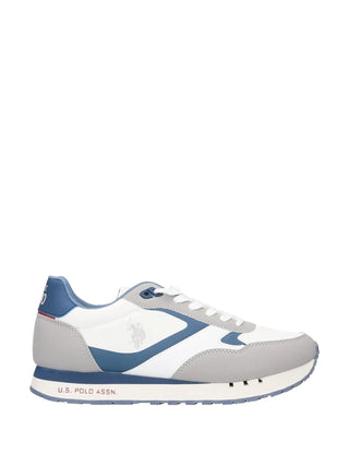 SNEAKERS UOMO - US POLO ASSN. BIANCO-BLU - DENI002M/6NH1