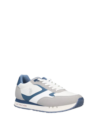 MEN'S SNEAKERS - US POLO ASSN. WHITE-BLUE - DENI002M/6NH1 2