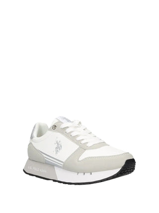 WOMEN'S SNEAKERS - US POLO ASSN. WHITE-SILVER - DENI004W/6YH1 2