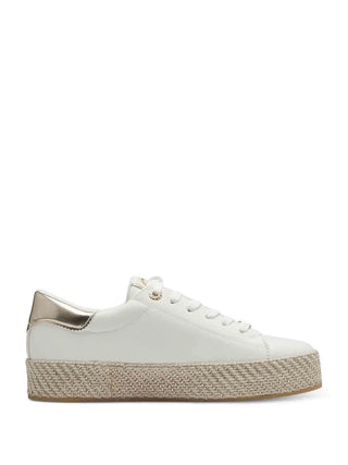SNEAKERS DONNA - TAMARIS BIANCO-ORO - 1-23713-42
