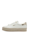 SNEAKERS DONNA - TAMARIS BIANCO-ORO - 1-23713-42 2
