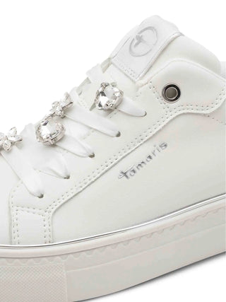 SNEAKERS DONNA - TAMARIS BIANCO-ARGENTO - 1-23751-44 5