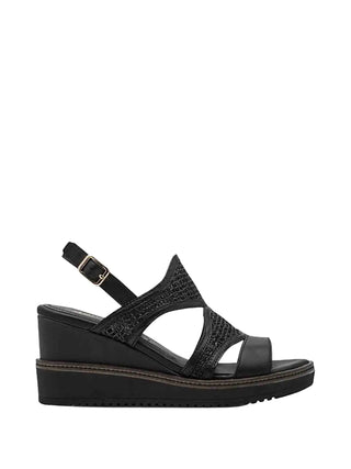 WOMEN'S SANDAL - TAMARIS BLACK - 1-28337-46 1