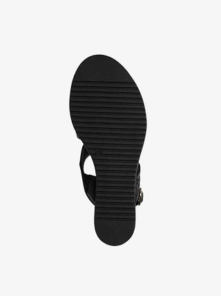 WOMEN'S SANDAL - TAMARIS BLACK - 1-28337-46 5