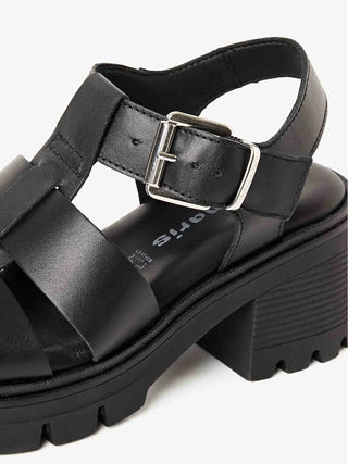 WOMEN'S SANDAL - TAMARIS BLACK - 1-28703-46 3