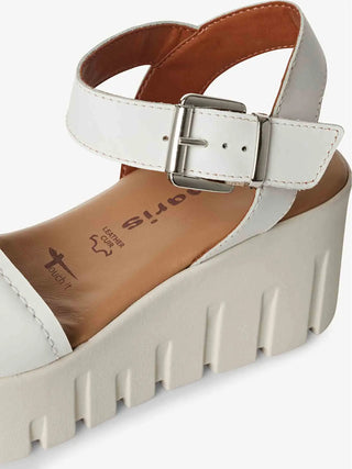 WOMEN'S SANDAL - TAMARIS WHITE - 1-28712-42 3