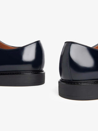MEN'S LACE-UP SHOES - BLACK GIARDINI BLUE - E500601U 4