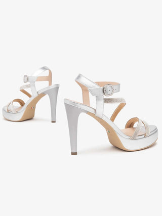 WOMAN'S SANDAL - NERO GIARDINI SILVER - E513150DE 4