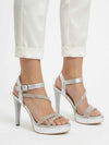 WOMAN'S SANDAL - NERO GIARDINI SILVER - E513150DE 6