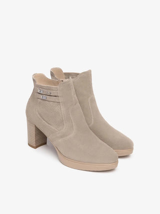 WOMEN'S ANKLE BOOT - NERO GIARDINI BEIGE - E615081D 2