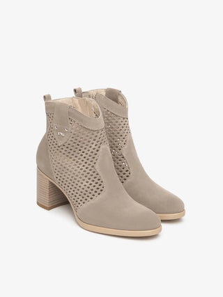 WOMEN'S ANKLE BOOT - NERO GIARDINI BEIGE - E615110D 2
