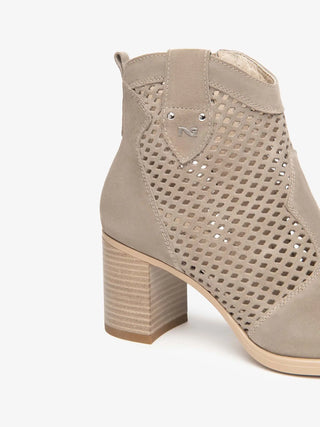 WOMEN'S ANKLE BOOT - NERO GIARDINI BEIGE - E615110D 3