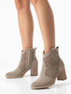 WOMEN'S ANKLE BOOT - NERO GIARDINI BEIGE - E615110D 5