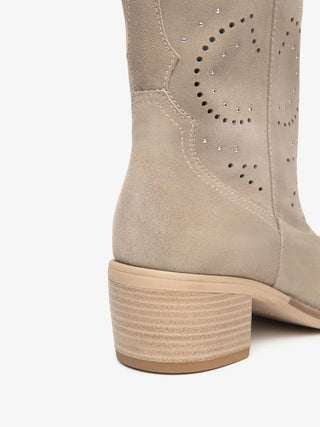 WOMEN'S BOOT - NERO GIARDINI BEIGE - E615122D 3
