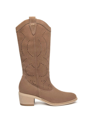 STIVALE DONNA - NERO GIARDINI MARRONE - E615122D