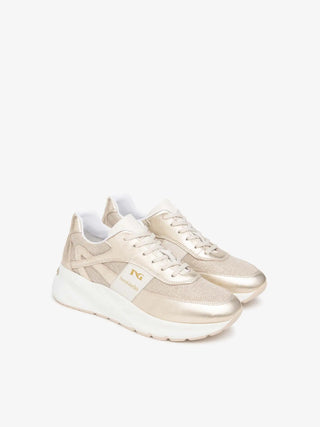 WOMEN'S SNEAKERS - NERO GIARDINI BEIGE - E615183D 2