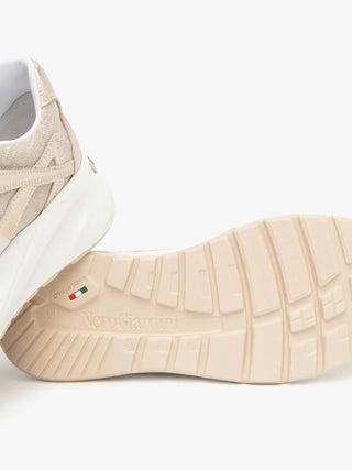 WOMEN'S SNEAKERS - NERO GIARDINI BEIGE - E615183D 4