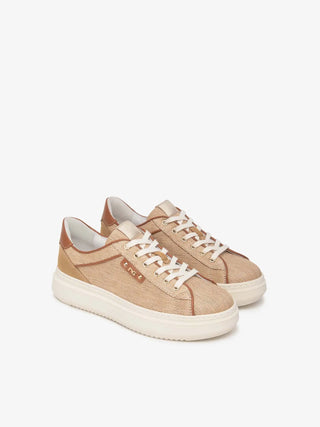 SNEAKERS DONNA - NERO GIARDINI BEIGE - E615282D 2