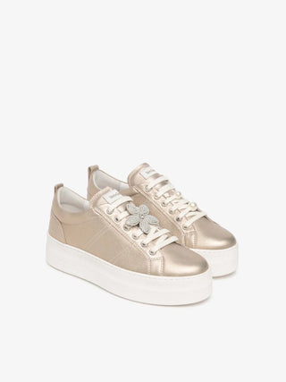 SNEAKERS DONNA - NERO GIARDINI ORO - E615312D 2