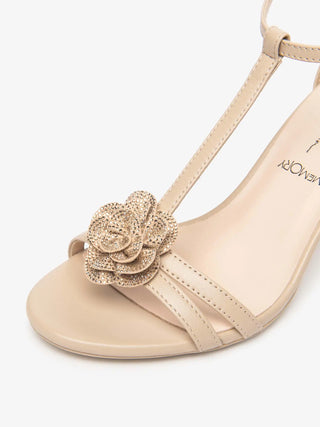 WOMEN'S SANDAL - NERO GIARDINI BEIGE - E615642DE 3