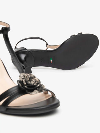 WOMEN'S SANDAL - NERO GIARDINI BLACK - E615642DE 4