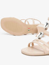 WOMEN'S SANDAL - NERO GIARDINI BEIGE - E615710D 4