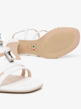 WOMEN'S SANDAL - NERO GIARDINI WHITE - E615710D 4