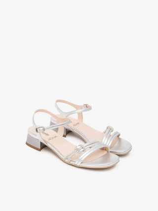 WOMEN'S SANDAL - NERO GIARDINI SILVER - E615731D 2