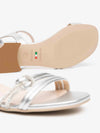 WOMEN'S SANDAL - NERO GIARDINI SILVER - E615731D 4