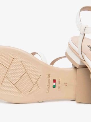 WOMEN'S SANDAL - NERO GIARDINI WHITE - E615760D 4