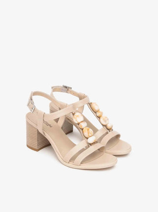 WOMEN'S SANDAL - NERO GIARDINI BEIGE - E615860D 2