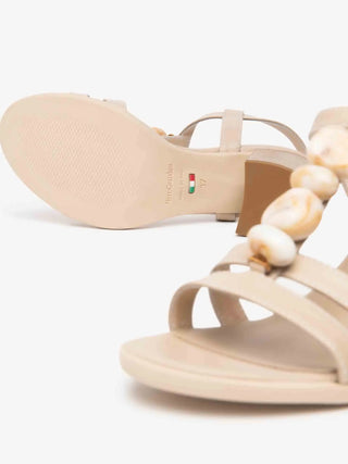 WOMEN'S SANDAL - NERO GIARDINI BEIGE - E615860D 4