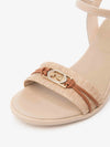 WOMEN'S SANDAL - NERO GIARDINI BEIGE - E615881D 3