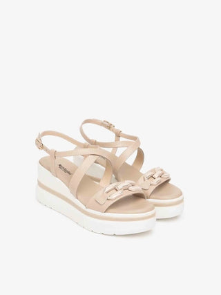 WOMEN'S SANDAL - NERO GIARDINI BEIGE - E615953D 2