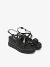 SANDALO DONNA - NERO GIARDINI NERO - E615953D 2