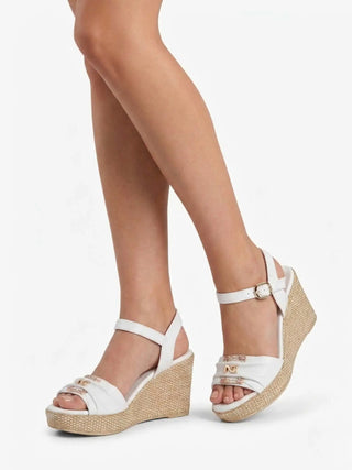 WOMEN'S SANDAL - NERO GIARDINI WHITE - E615980D 5