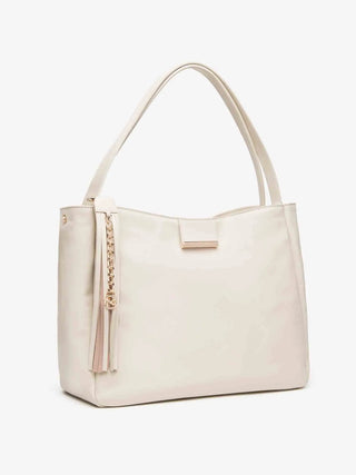 WOMEN'S SHOULDER BAG - NERO GIARDINI CREAM - E644151D 2