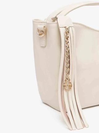 WOMEN'S HANDBAG - NERO GIARDINI CREAM - E644152D 3