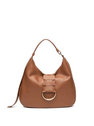 BORSA A SPALLA DONNA - NERO GIARDINI CUOIO - E644161D