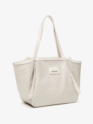 BORSA A SPALLA DONNA - NERO GIARDINI PANNA - E644220D 2