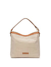 BORSA A SPALLA DONNA - NERO GIARDINI CUOIO - E644241D 1