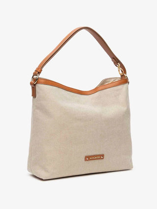 BORSA A SPALLA DONNA - NERO GIARDINI CUOIO - E644241D 2