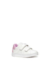 GIRLS' SNEAKERS - GEOX WHITE-PINK - B365MA 054BJ 2