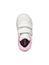 GIRLS' SNEAKERS - GEOX WHITE-PINK - B365MA 054BJ 5
